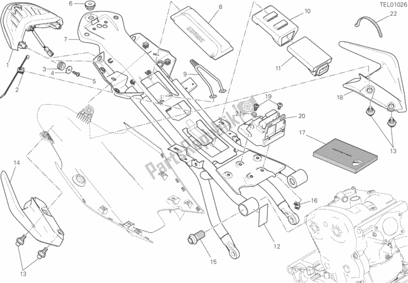 Todas las partes para Marco Trasero Comp. De Ducati Monster 821 2017