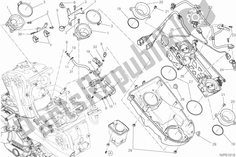 Todas las partes para Cuerpo Del Acelerador de Ducati Monster 821 2017