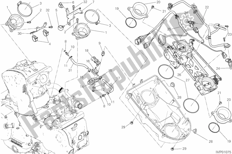 Todas las partes para Cuerpo Del Acelerador de Ducati Monster 821 2018