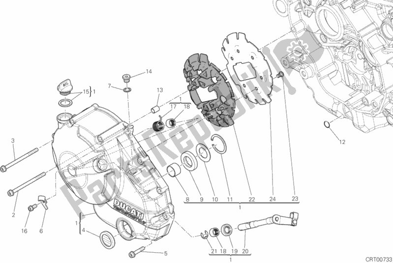 Todas las partes para Tapa Del Embrague de Ducati Monster 821 2019