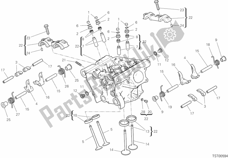 Todas las partes para Cabeza Vertical de Ducati Monster 821 2019