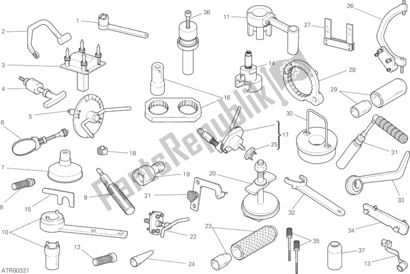 Wszystkie części do Narz? Dzia Serwisowe Warsztatu, Silnik Ducati Monster 821 2019