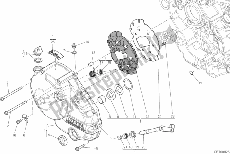 Todas las partes para Tapa Del Embrague de Ducati Monster 821 2020