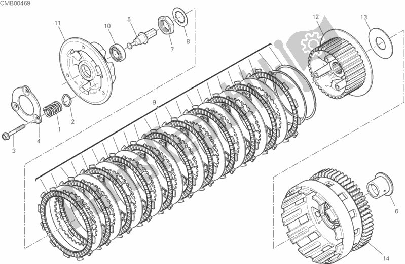 Todas as partes de Embreagem do Ducati Monster 821 2020