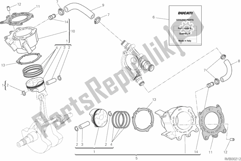 Todas las partes para Cilindros - Pistones de Ducati Monster 821 2020