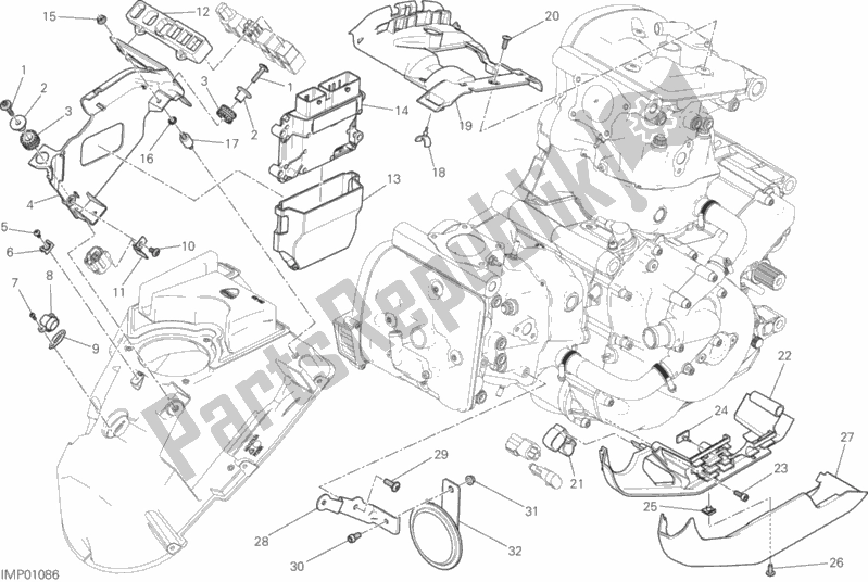 Todas las partes para Unidad De Control Del Motor de Ducati Monster 821 2020
