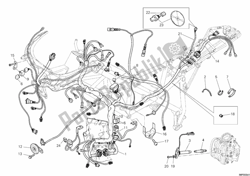 Todas las partes para Arnés De Cableado de Ducati Superbike 848 2008