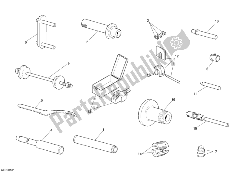 All parts for the Workshop Service Tools, Frame of the Ducati Superbike 848 2008