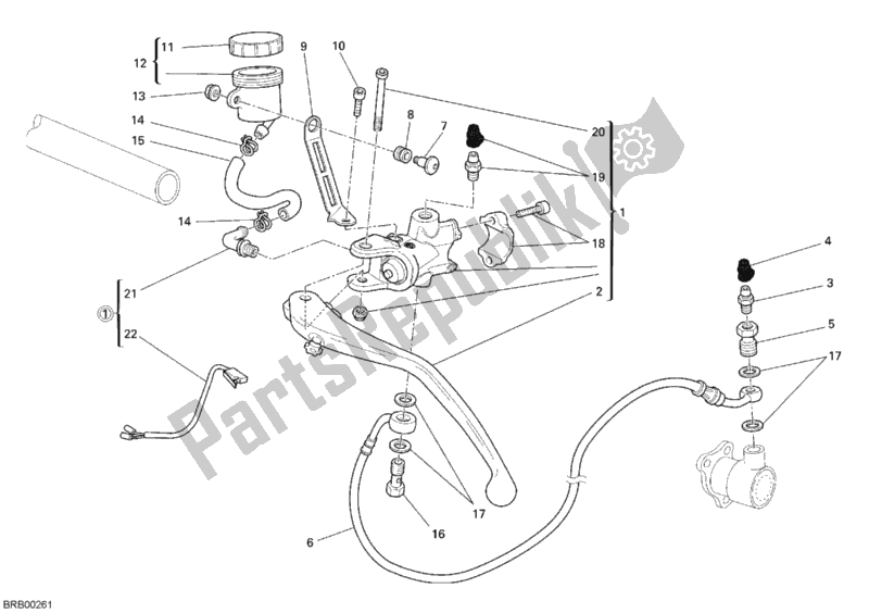 Todas las partes para Cilindro Maestro Del Embrague de Ducati Superbike 848 2009