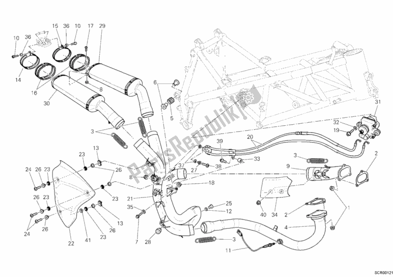 Todas las partes para Sistema De Escape de Ducati Superbike 848 2009