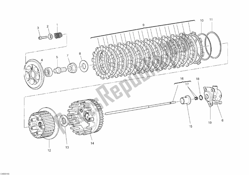 Tutte le parti per il Frizione del Ducati Superbike 848 2010