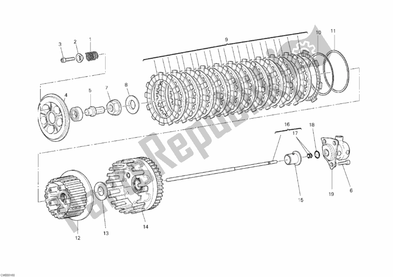 Todas las partes para Embrague de Ducati Superbike 848 2010