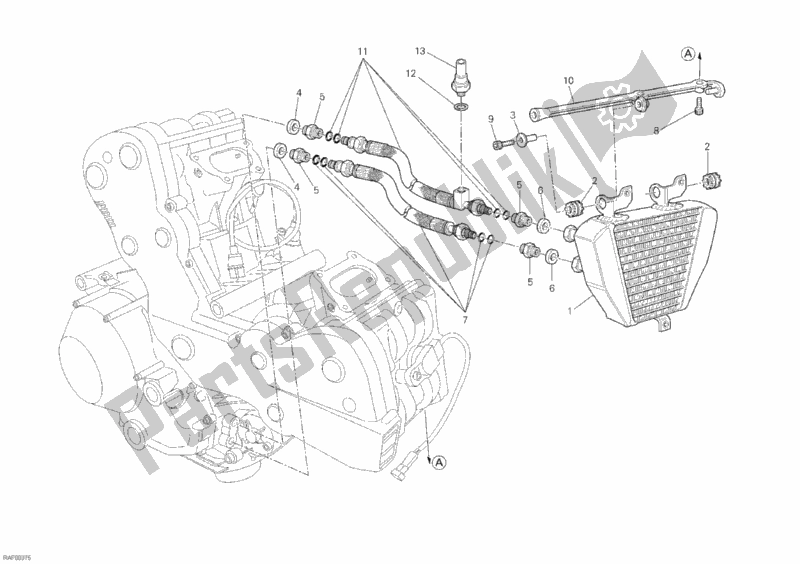 Wszystkie części do Ch? Odnica Oleju Ducati Superbike 848 2010