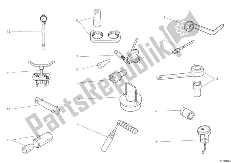 All parts for the Workshop Service Tools, Engine Ii of the Ducati Superbike 848 2010