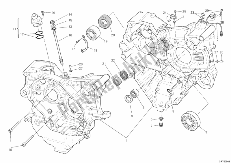 Toutes les pièces pour le Carter du Ducati Streetfighter 848 2012