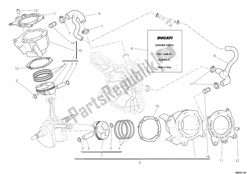 Todas las partes para Cilindro - Pistón de Ducati Streetfighter 848 2012