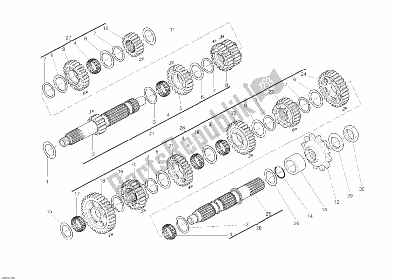 Todas las partes para Caja De Cambios de Ducati Streetfighter 848 2012