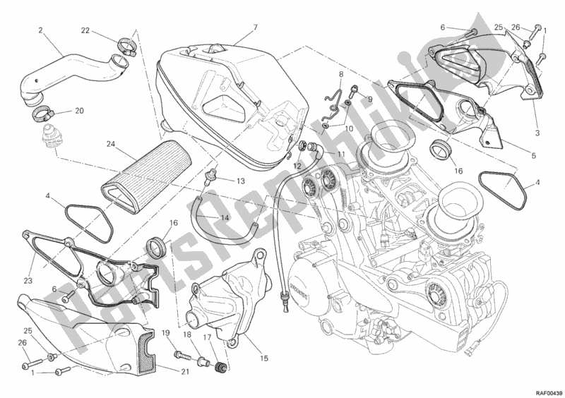 Todas las partes para Consumo de Ducati Streetfighter 848 2012