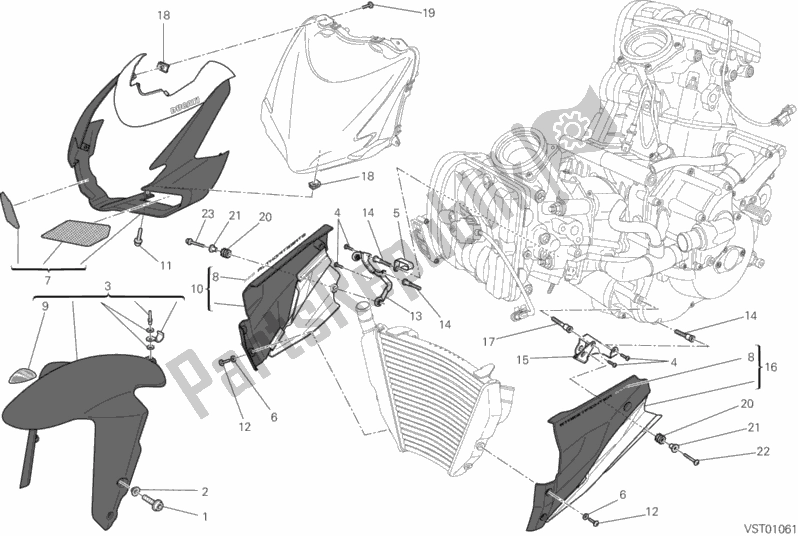 Todas las partes para Mercado de Ducati Streetfighter 848 2014