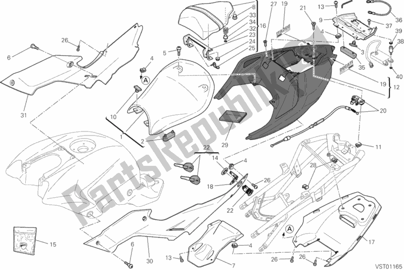 Todas las partes para Asiento de Ducati Streetfighter 848 2014