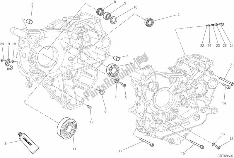 Todas las partes para Cojinetes Del Cárter de Ducati Streetfighter 848 2015