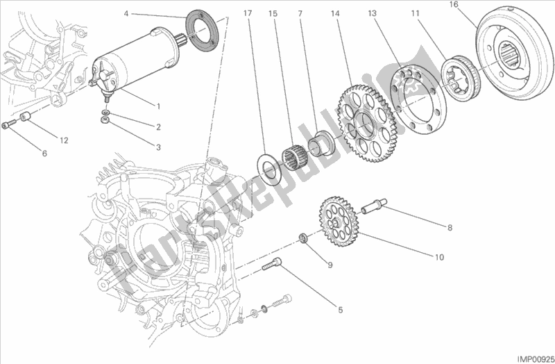 Toutes les pièces pour le Demarreur du Ducati Streetfighter 848 2015