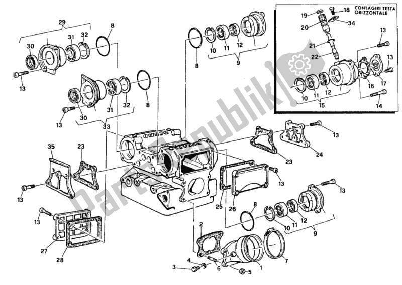 Tutte le parti per il Collettore Di Aspirazione del Ducati Superbike 851 1992