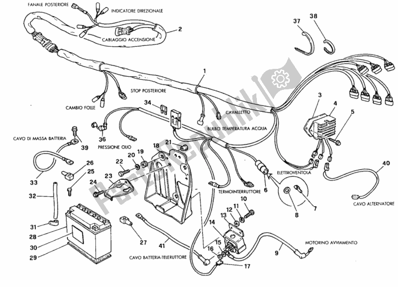 Todas las partes para Arnés De Cableado de Ducati Superbike 851 1992