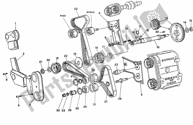 Tutte le parti per il Cinghia Di Distribuzione del Ducati Superbike 888 1994