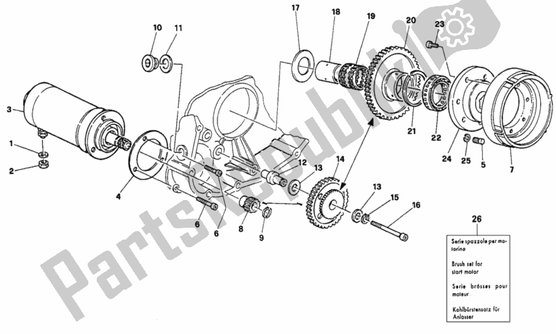 Todas las partes para Generador - Motor De Arranque de Ducati Superbike 888 1995