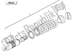 ammortizzatore posteriore showa