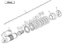 ammortizzatore posteriore showa