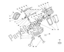 Vertical cylinder head