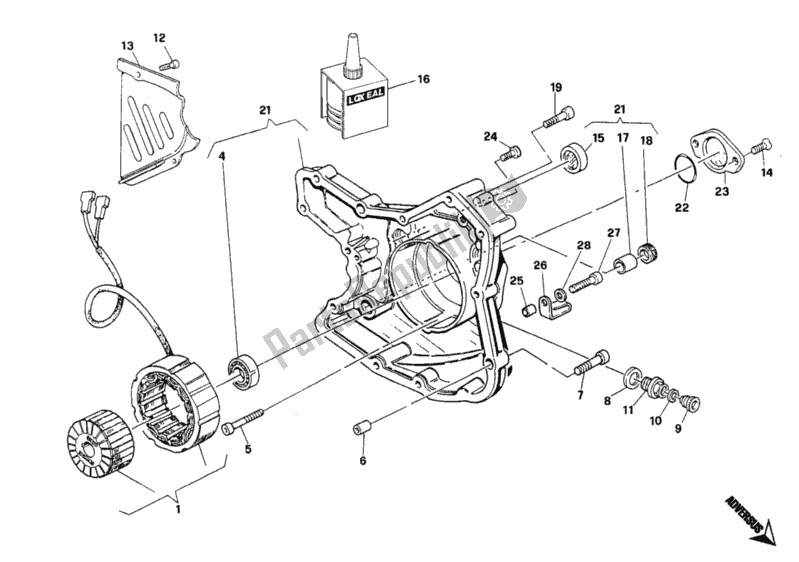 Tutte le parti per il Coperchio Del Generatore del Ducati Monster 900 1993