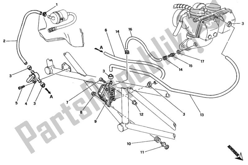 Alle onderdelen voor de Brandstofpomp 004462-009914 van de Ducati Monster 900 1994