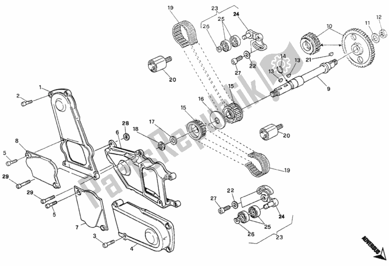 Toutes les pièces pour le Courroie De Distribution du Ducati Monster 900 1994