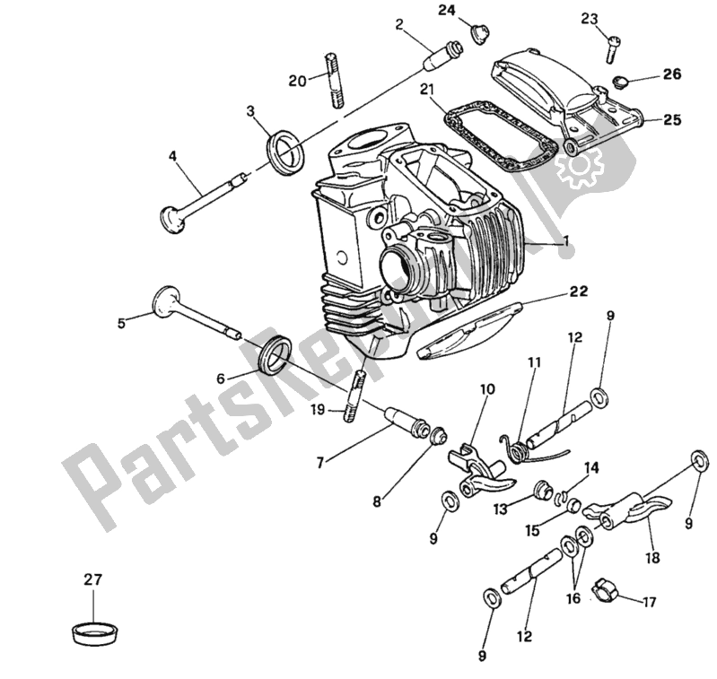 Todas las partes para Cabeza De Cilindro de Ducati Monster 900 1995