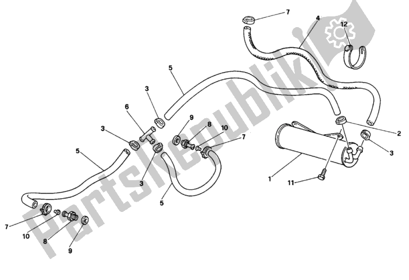 Tutte le parti per il Scatola Filtro Usa del Ducati Monster 900 1995