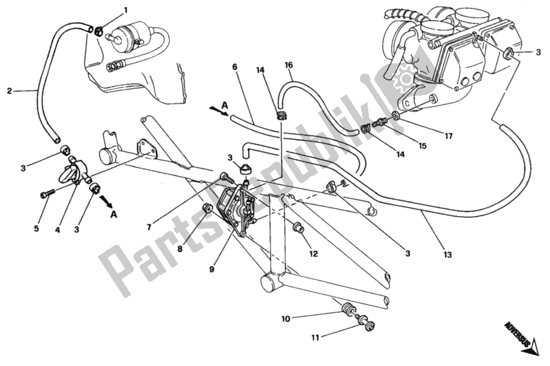 Tutte le parti per il Pompa Carburante 004462-009914 del Ducati Monster 900 1995