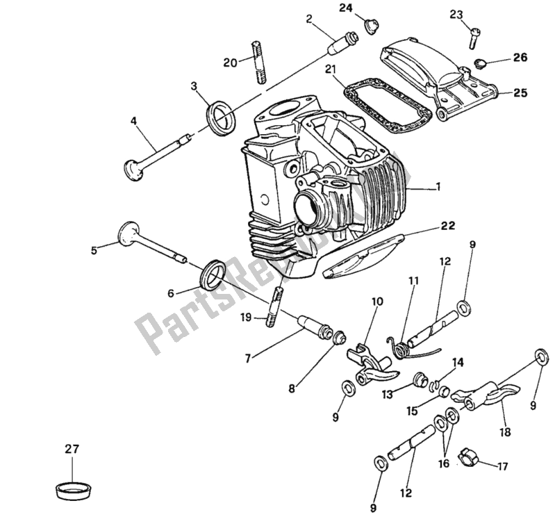 Todas las partes para Cabeza De Cilindro de Ducati Monster 900 1996