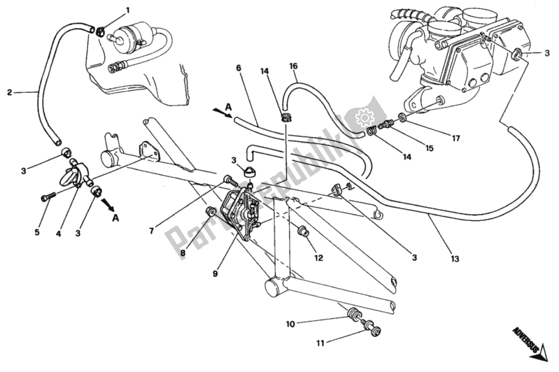 Alle onderdelen voor de Brandstofpomp 004462-009914 van de Ducati Monster 900 1996