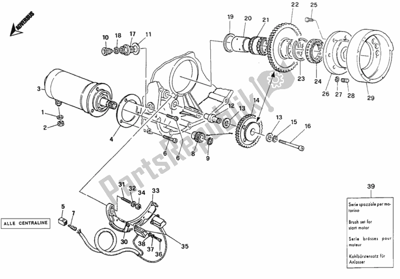 Todas as partes de Gerador - Motor De Partida do Ducati Monster 900 1996