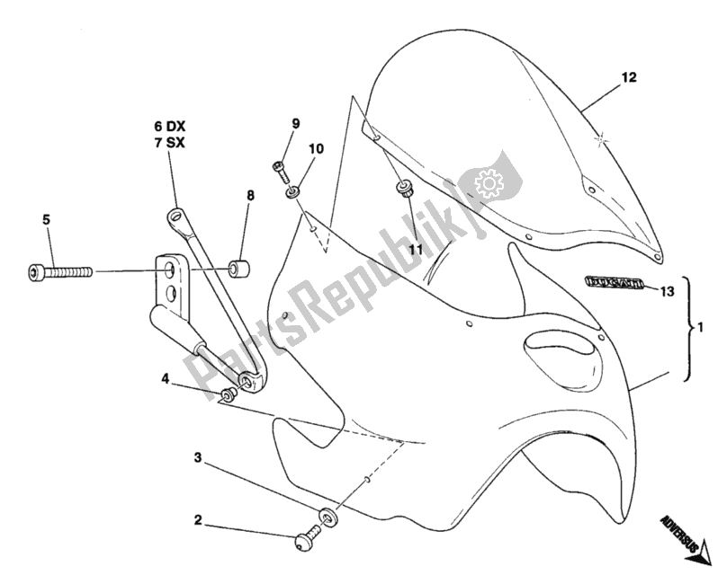 Todas las partes para Cubierta de Ducati Monster 900 1997