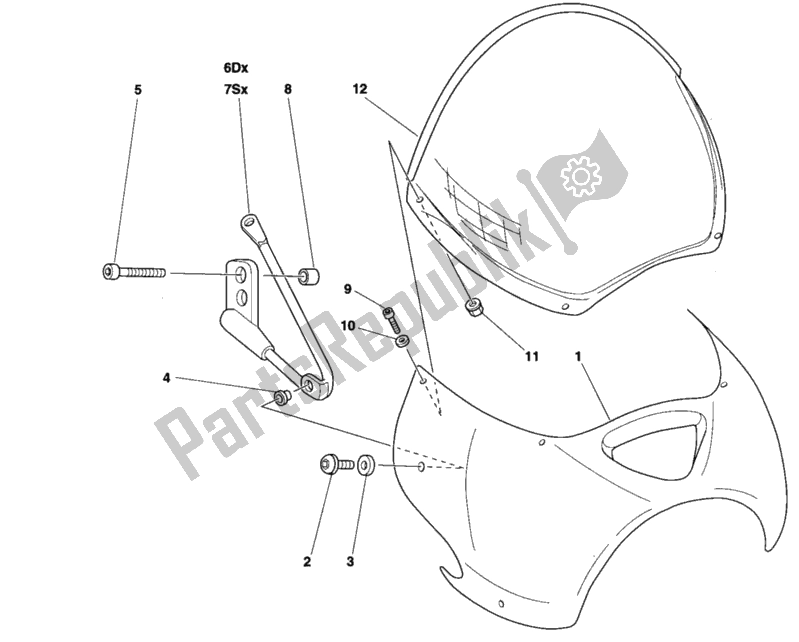 Tutte le parti per il Cuffia del Ducati Monster 900 1998