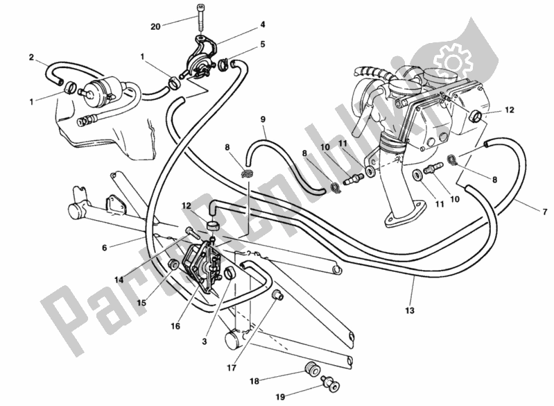 Tutte le parti per il Pompa Di Benzina del Ducati Monster 900 1998