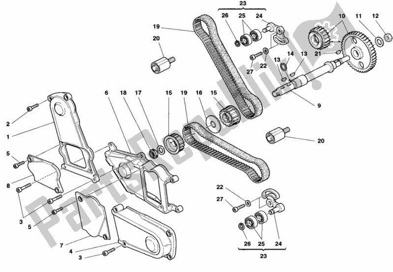 Tutte le parti per il Cinghia Di Distribuzione del Ducati Monster 900 1998