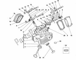 Vertical cylinder head