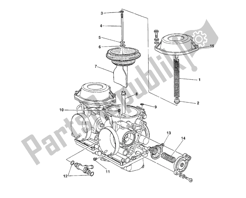 Todas las partes para Piezas De Repuesto Del Carburador de Ducati Monster 900 1999