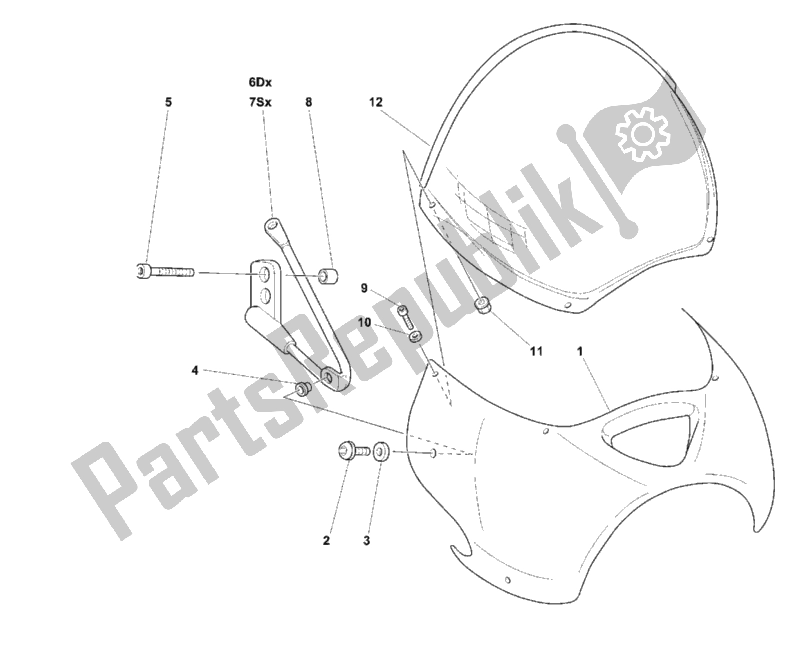 Todas las partes para Cubierta de Ducati Monster 900 1999