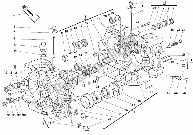 Toutes les pièces pour le Carter du Ducati Monster 900 1999
